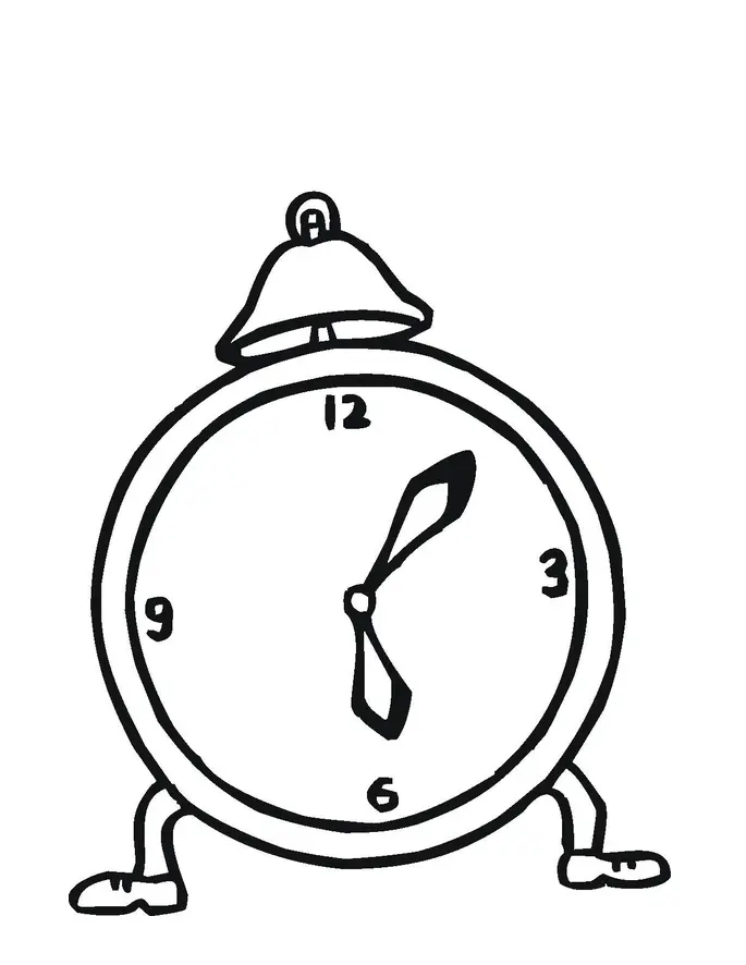 Clock Coloring Pages 90
