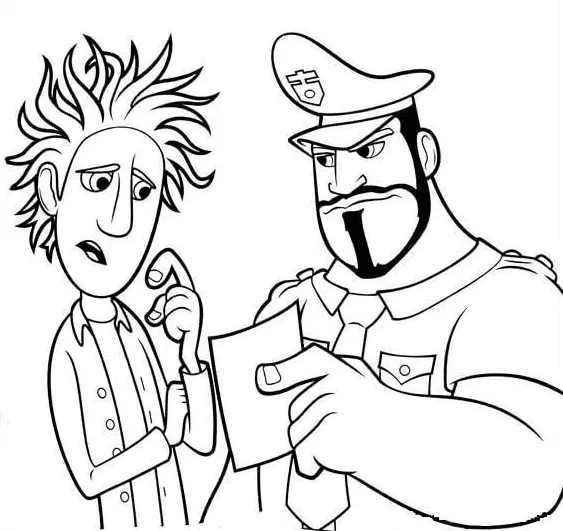 Cloudy with a Chance of Meatballs Coloring Pages 14