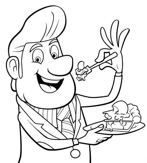 Cloudy with a Chance of Meatballs Coloring Pages 9