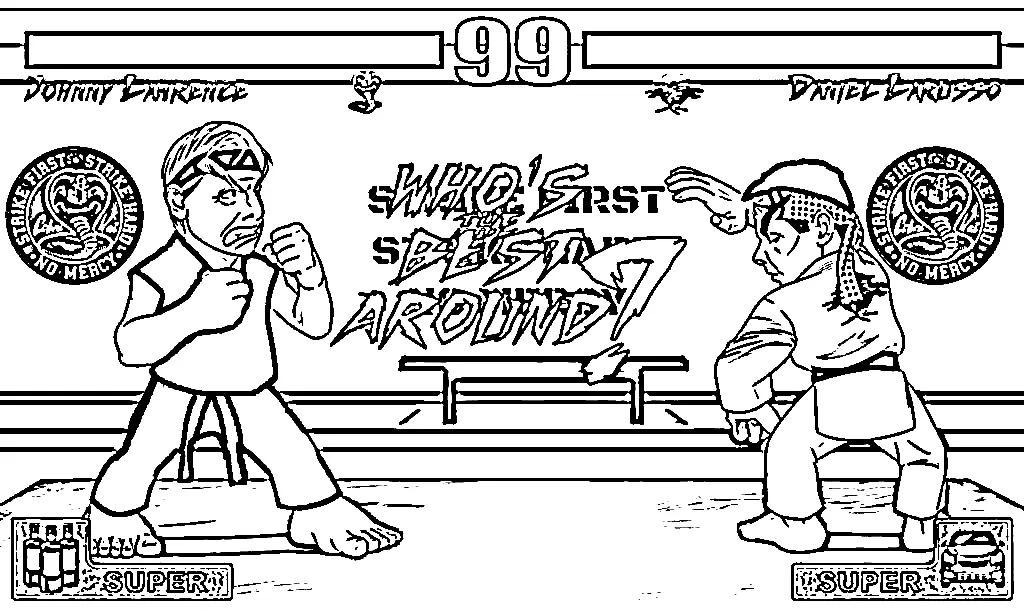 Cobra Kai Ausmalbilder