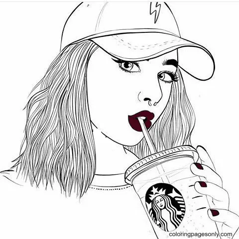 Desenhos de Cafe Para Colorir 1