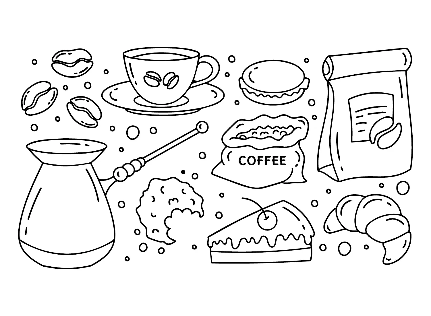 Cafe Para Colorear 15