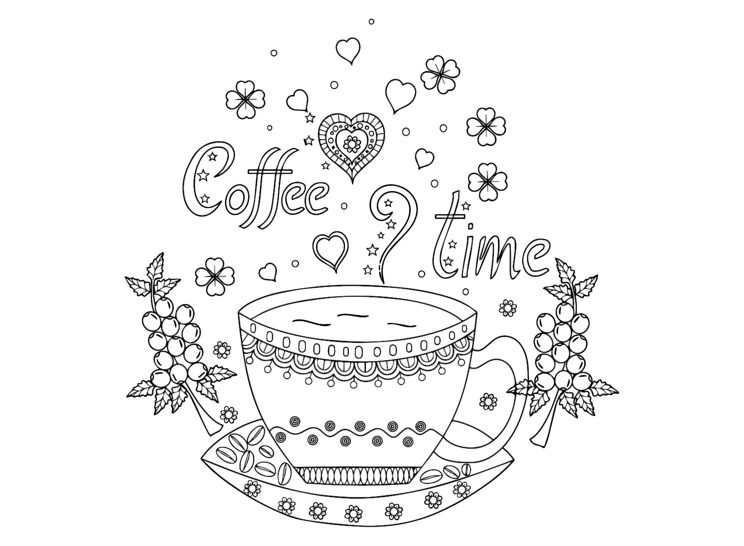 Cafe Para Colorear 18