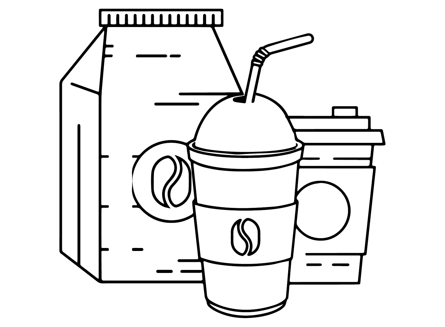 Cafe Para Colorear 26
