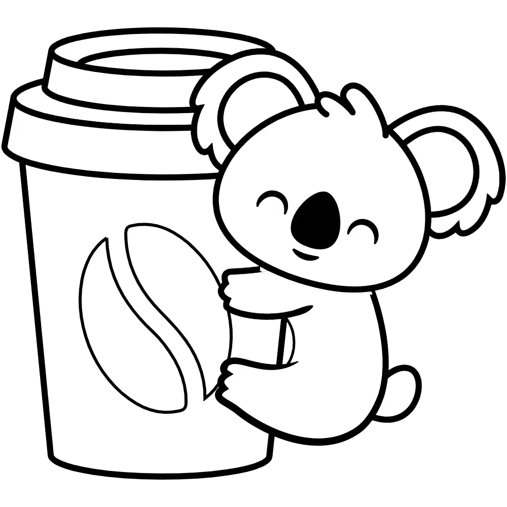 Cafe Para Colorear 3