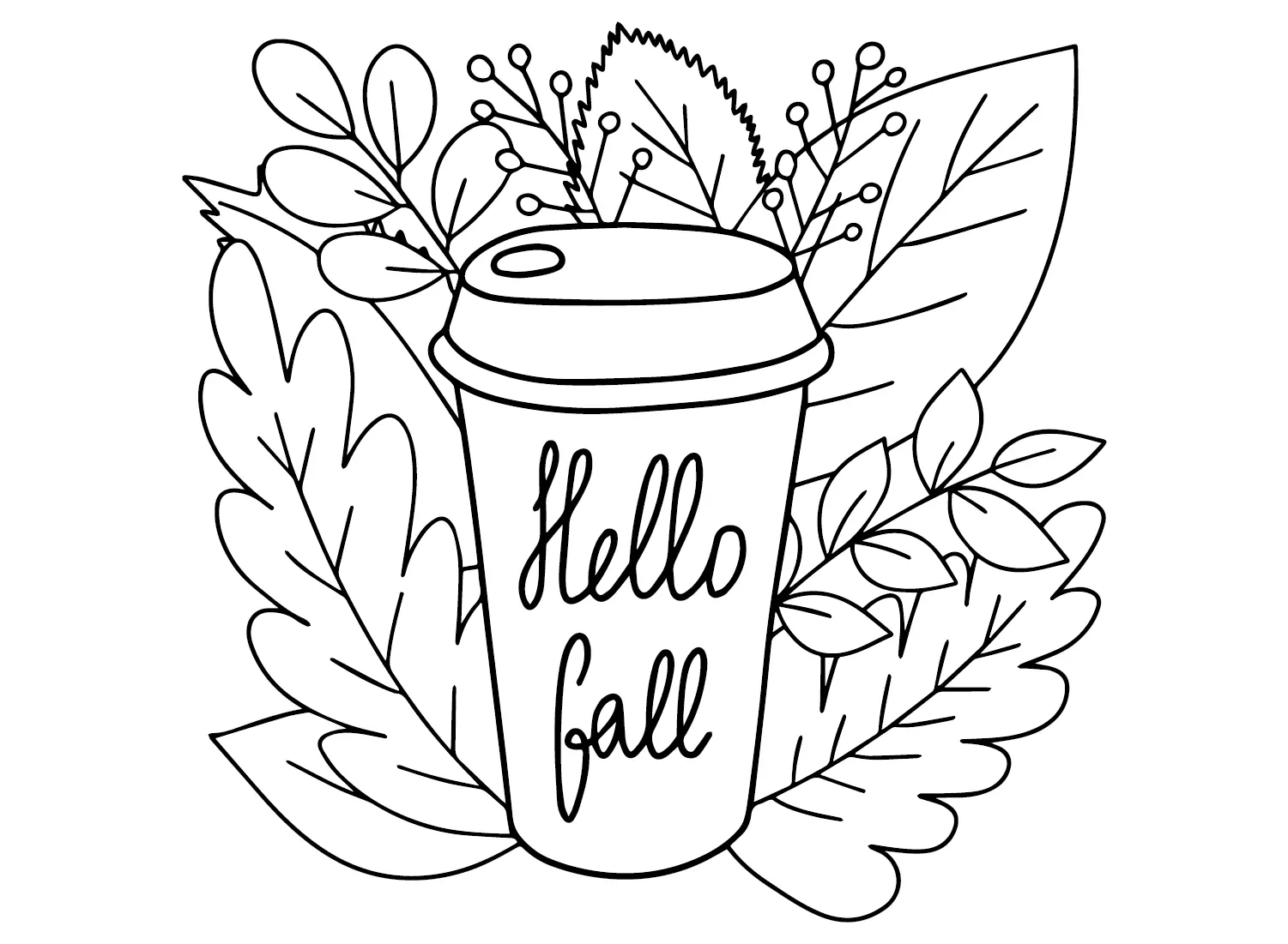 Cafe Para Colorear 30