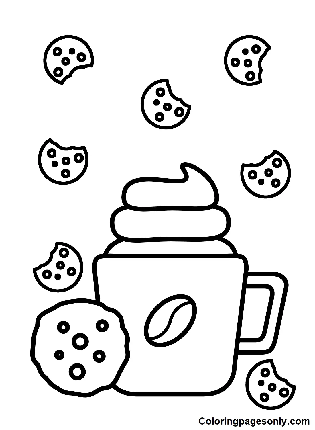 Cafe Para Colorear 4