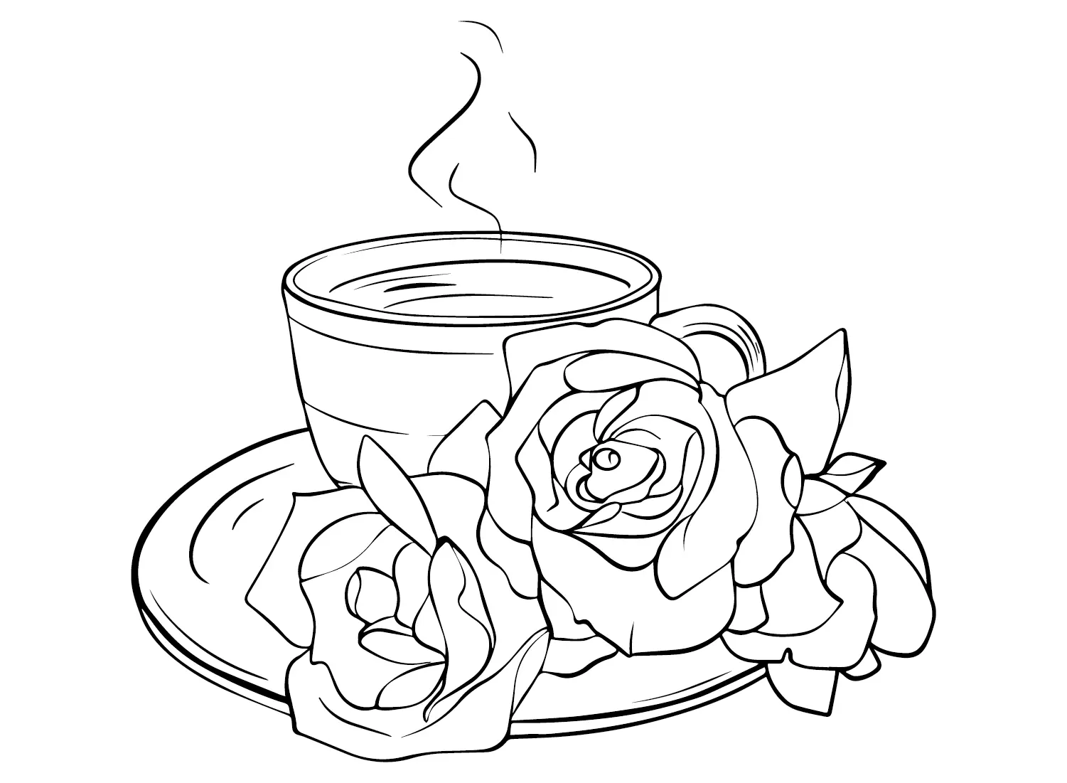 Cafe Para Colorear 5