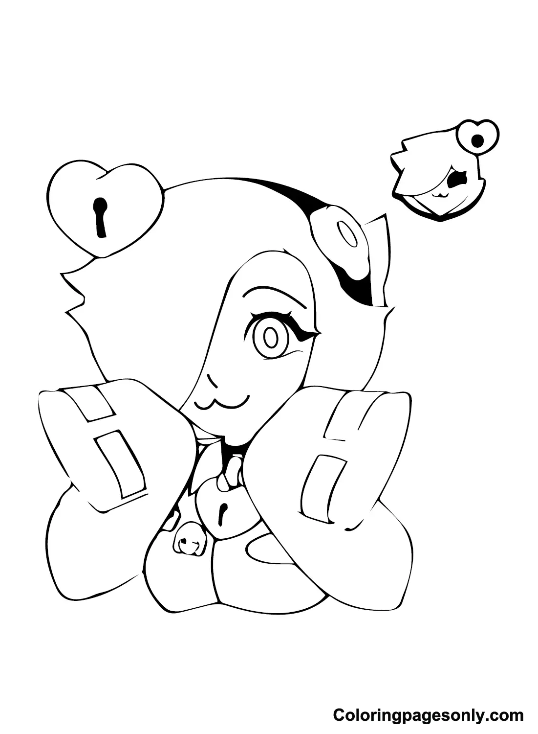 Colette Brawl Stars Coloring Pages 16