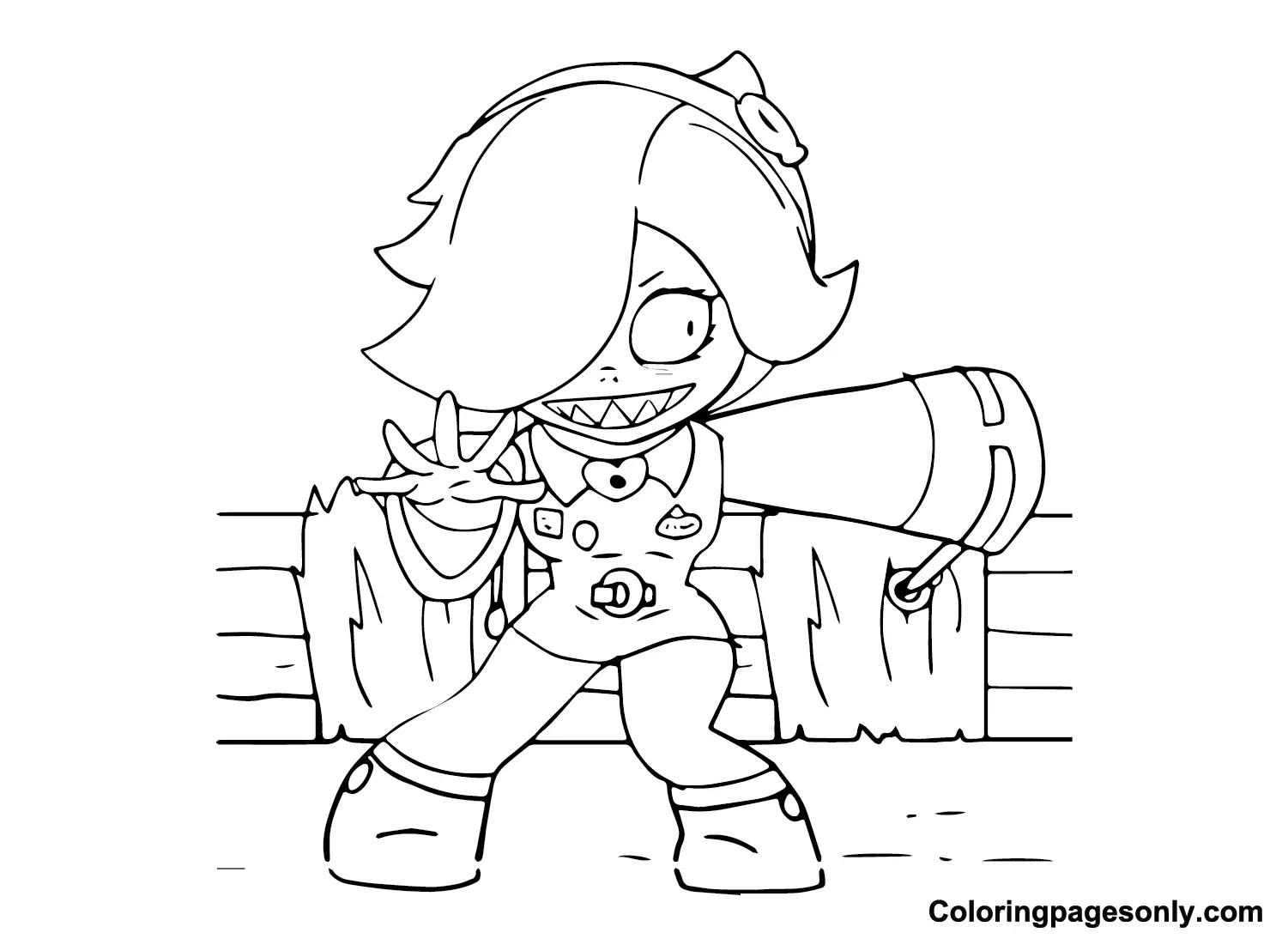 Colette Brawl Stars Coloring Pages 24