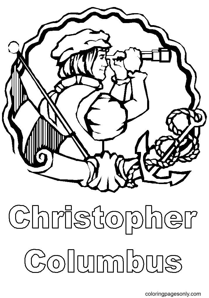Columbus Day Ausmalbilder 11