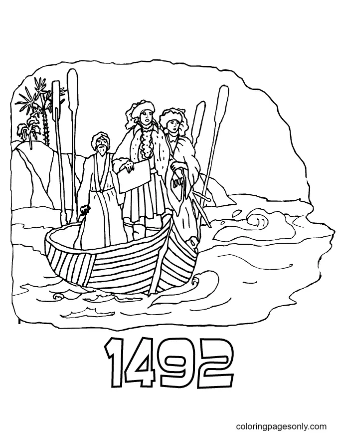 Columbus Day Ausmalbilder 18