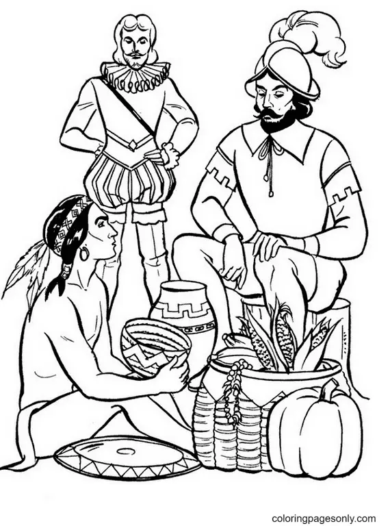 Columbus Day Ausmalbilder 26