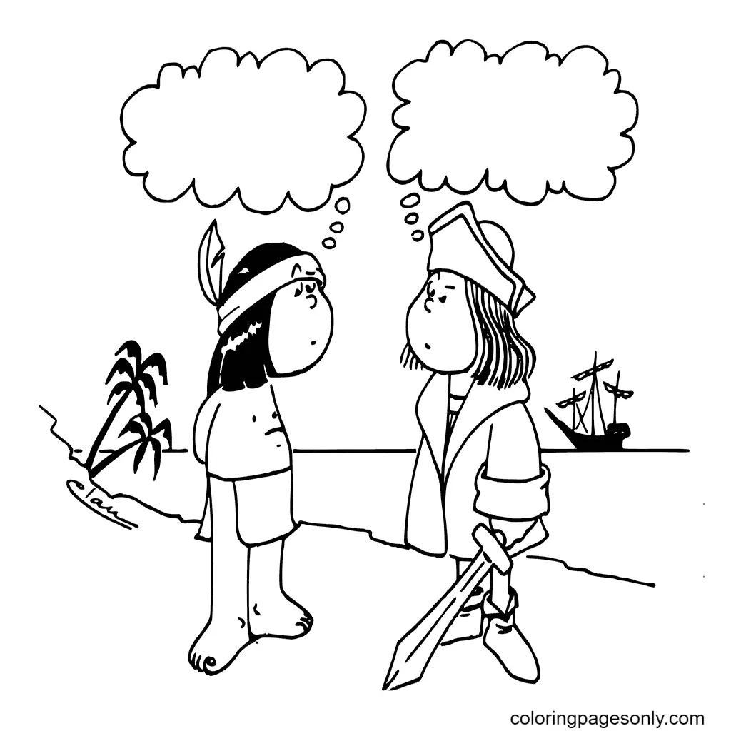 Columbus Day Ausmalbilder 37