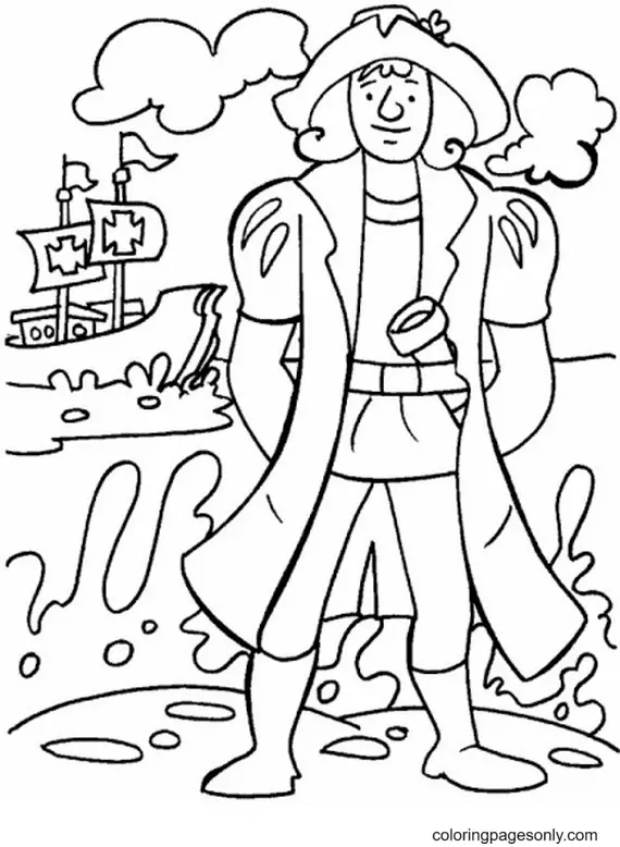 Columbus Day Ausmalbilder 38