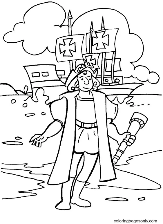 Columbus Day Ausmalbilder 4