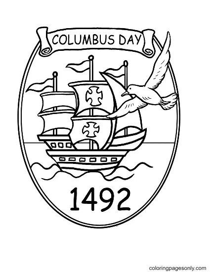 Columbus Day Ausmalbilder 46