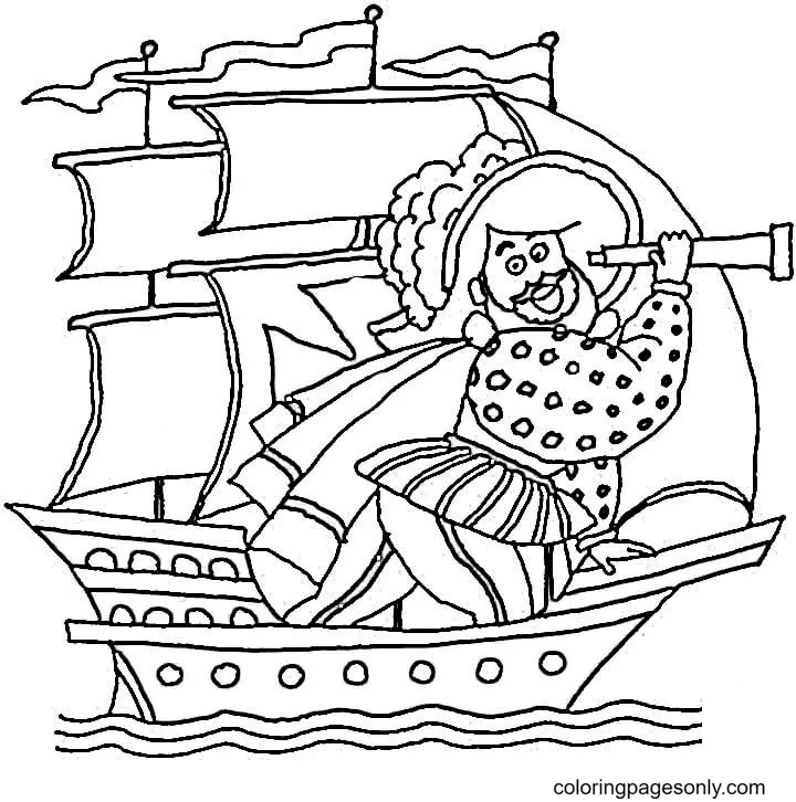 Columbus Day Ausmalbilder 56