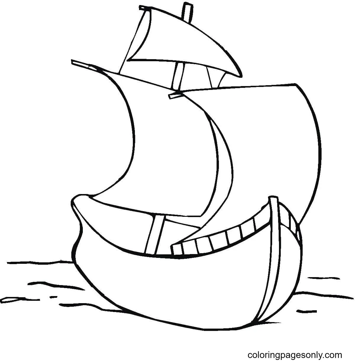 Columbus Day Ausmalbilder 58