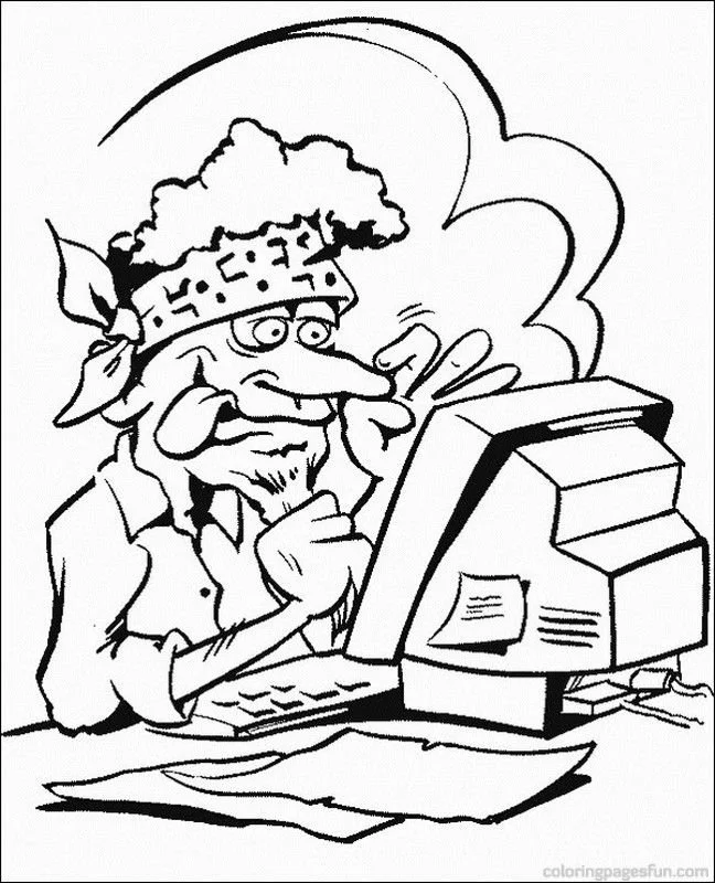 Computadora Para Colorear 47