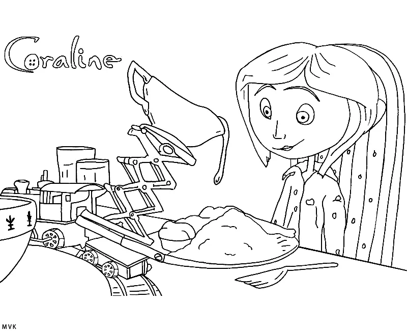 Coraline Coloring Pages 10