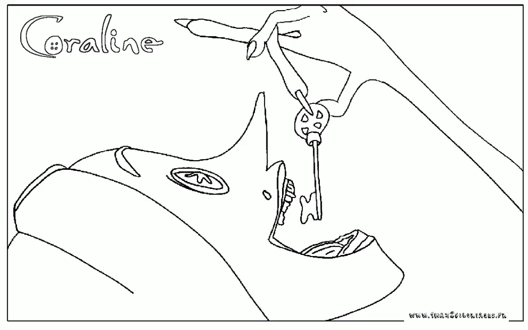 Coraline Coloring Pages 14