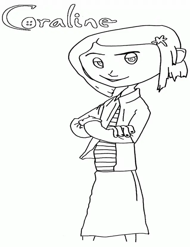 Coraline Coloring Pages 17
