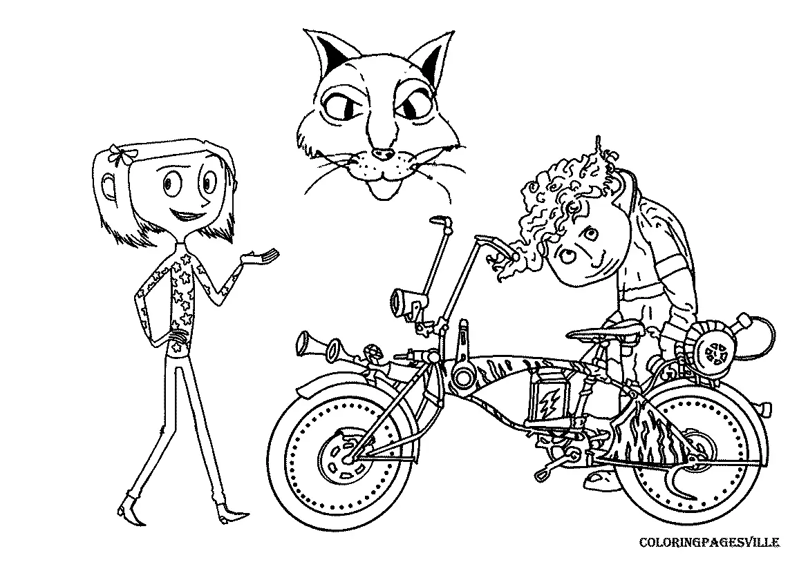 Coraline Coloring Pages 20