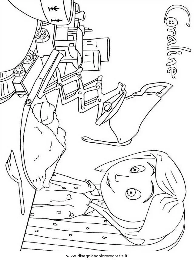 Coraline Coloring Pages 28