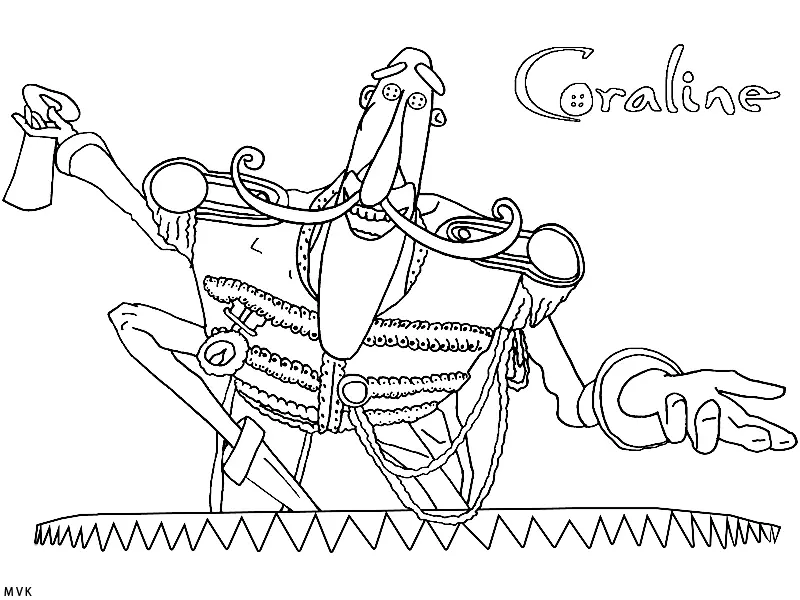 Coraline Coloring Pages 8