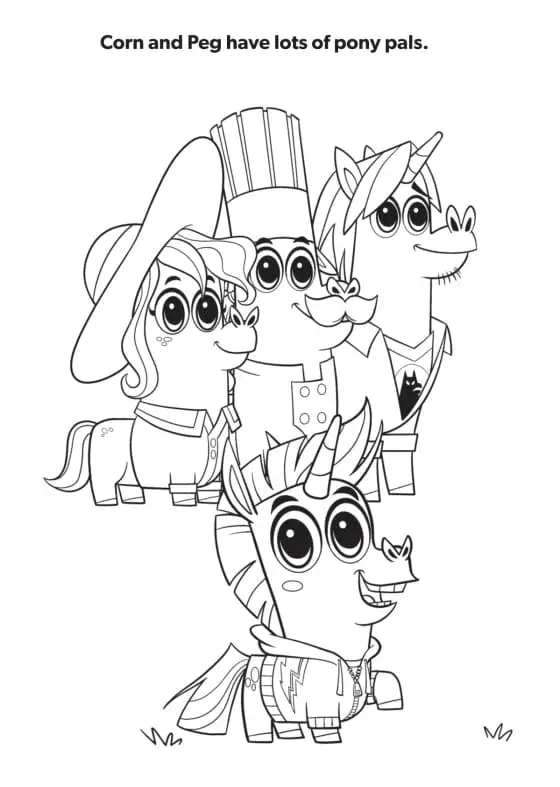 Corn and Peg Coloring Pages 12