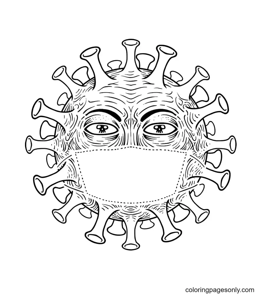 Corona Virus Covid 19 Coloring Pages 1