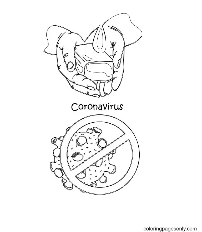 Corona Virus Covid 19 Coloring Pages 11