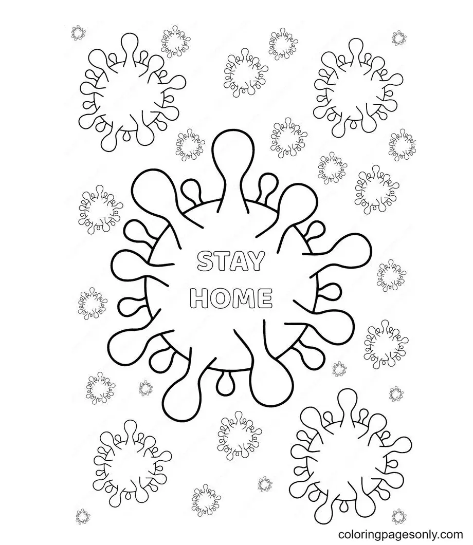 Corona Virus Covid 19 Coloring Pages 12