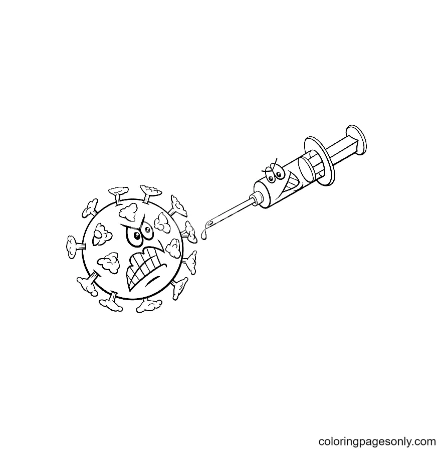 Corona Virus Covid 19 Coloring Pages 13
