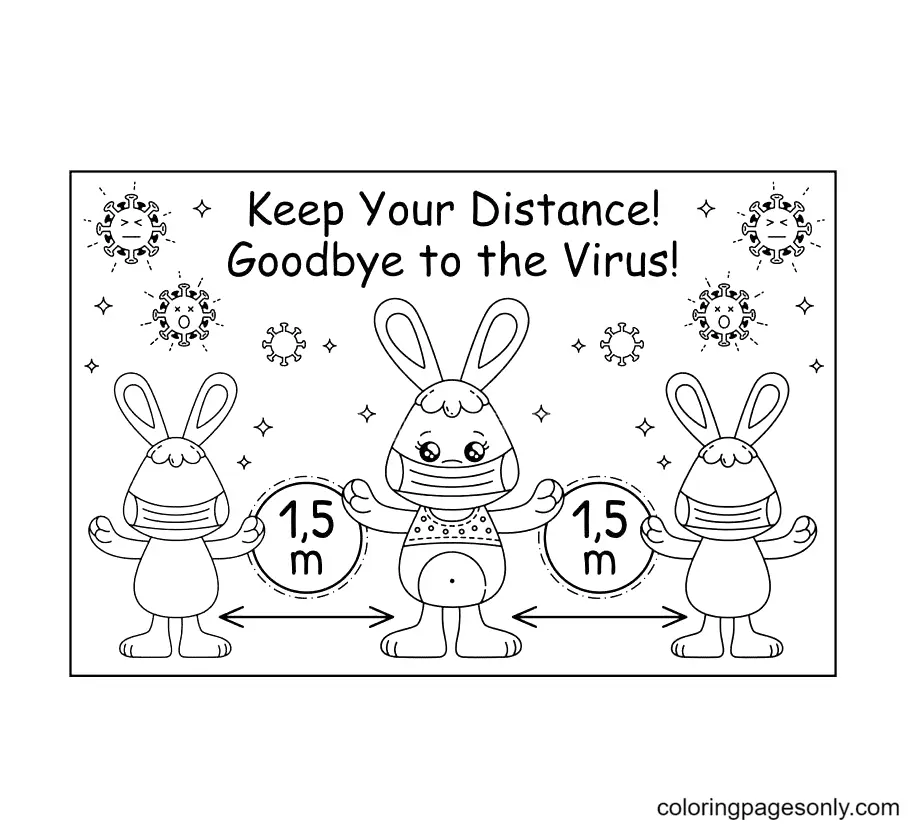 Corona Virus Covid 19 Coloring Pages 20
