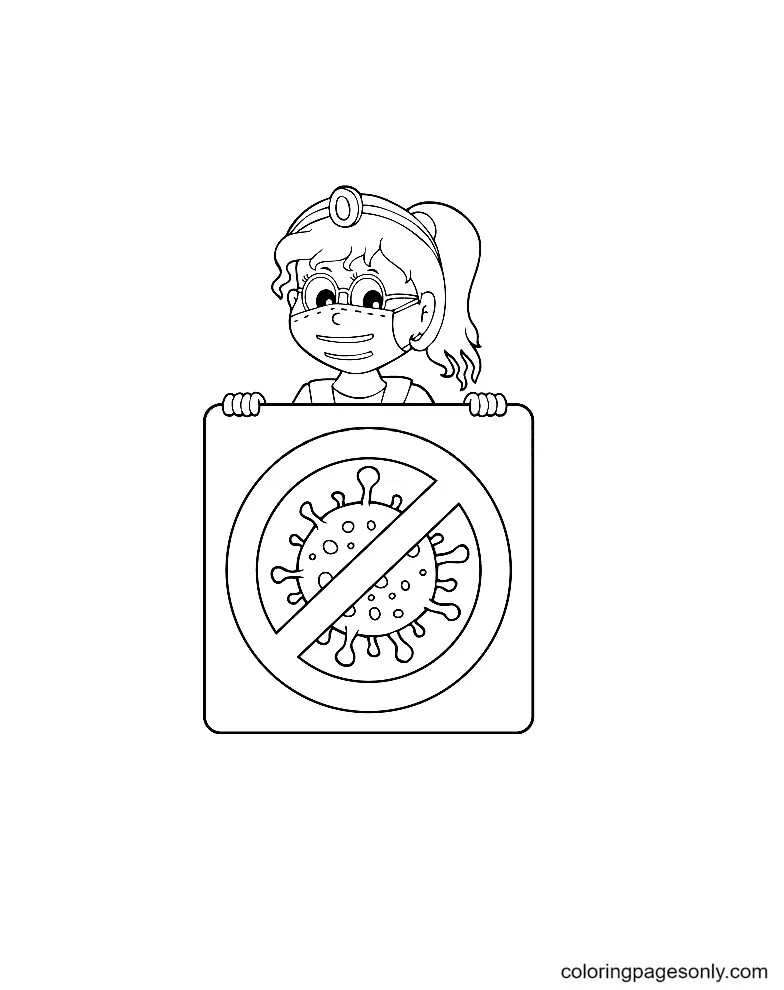 Corona Virus Covid 19 Coloring Pages 37