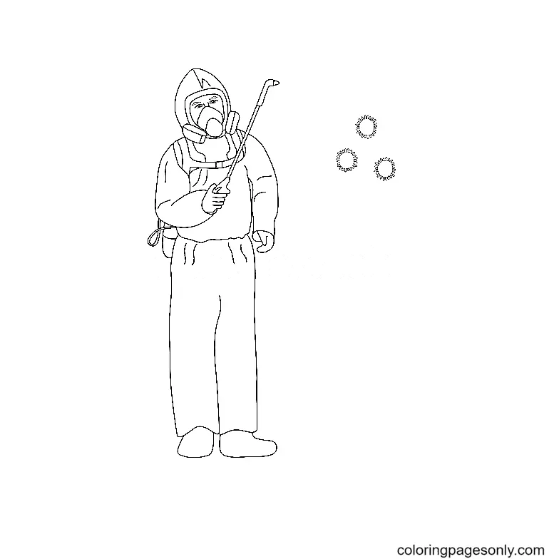 Corona Virus Covid 19 Coloring Pages 49