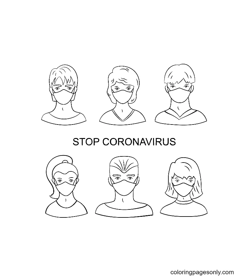 Coronavirus Covid 19 Para Colorear