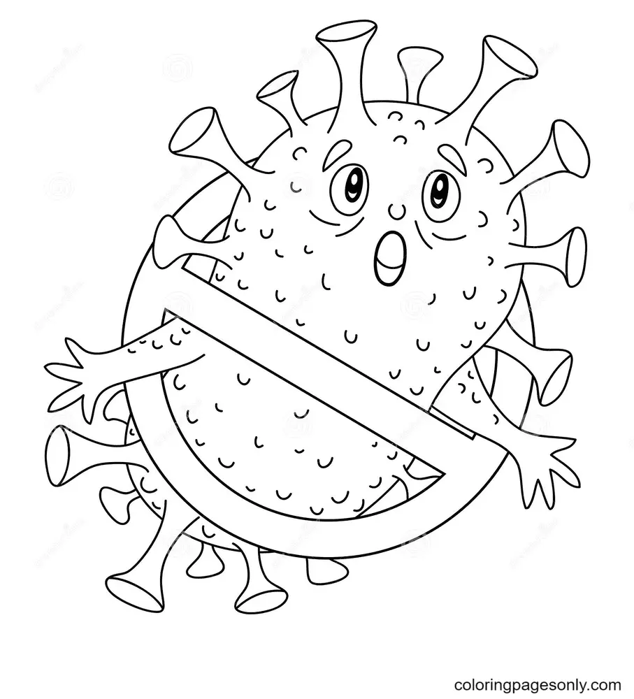 Corona Virus Covid 19 Coloring Pages 9