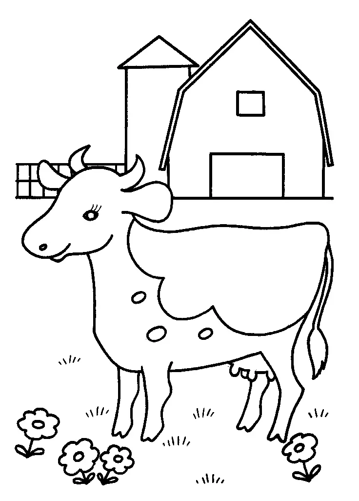 Kühe Ausmalbilder 11
