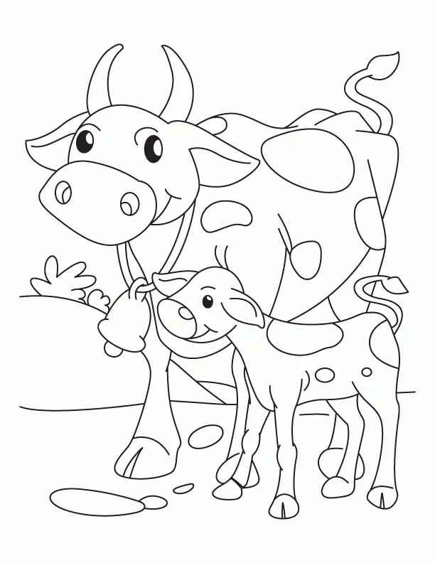 Kühe Ausmalbilder 24