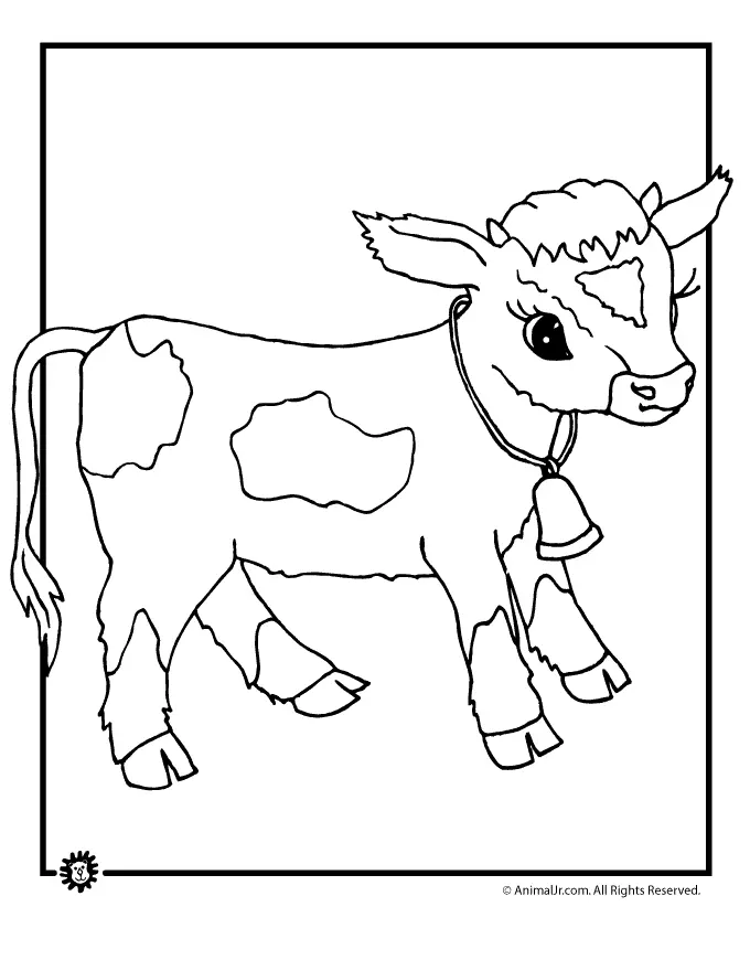 Kühe Ausmalbilder 9