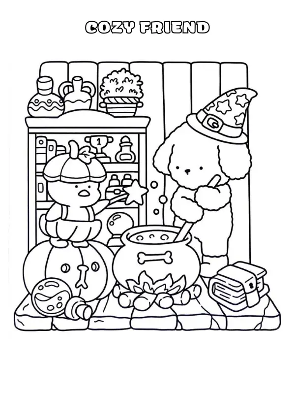 Cozy Friend Coloring Pages 37 Printable - Cozy Friend Coloring Pages 19 1.webp