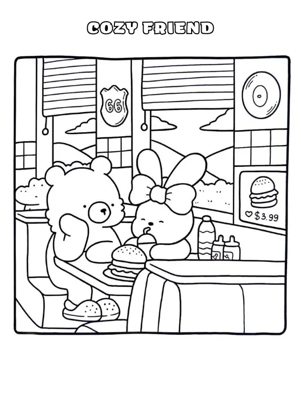 Cozy Friend Coloring Pages 37 Printable - Cozy Friend Coloring Pages 32 1.webp