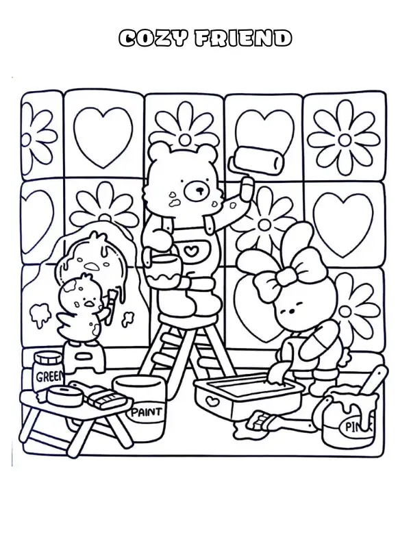 Cozy Friend Coloring Pages 18 Printable - Cozy Friend Coloring Pages 36 1.webp