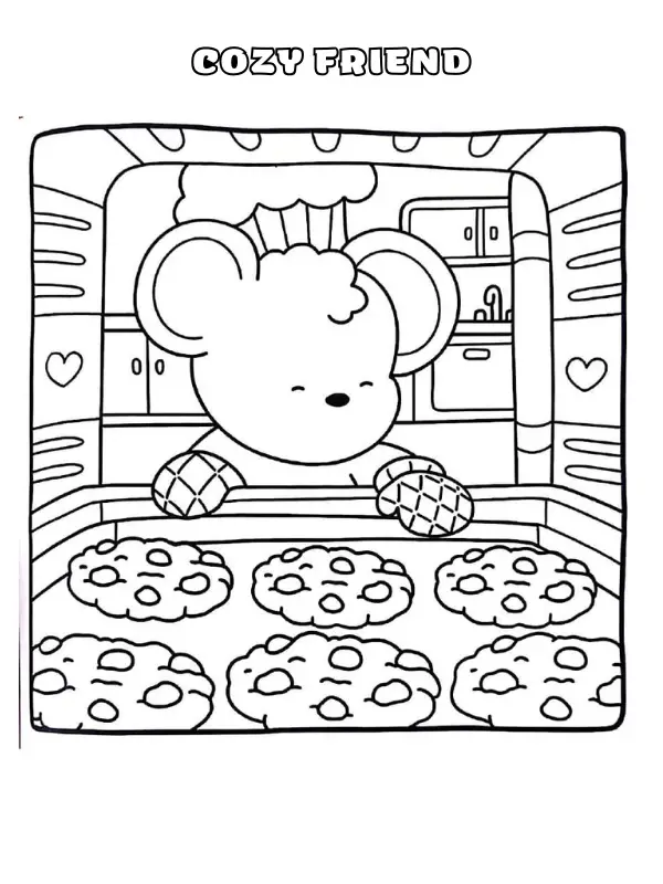 Cozy Friend Coloring Pages 14 Printable - Cozy Friend Coloring Pages 38 1.webp