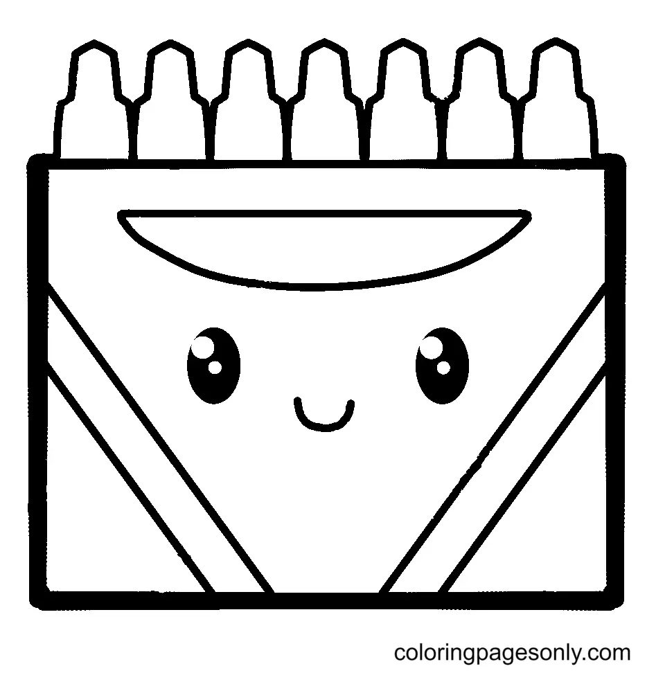 Con Crayones Para Colorear 13