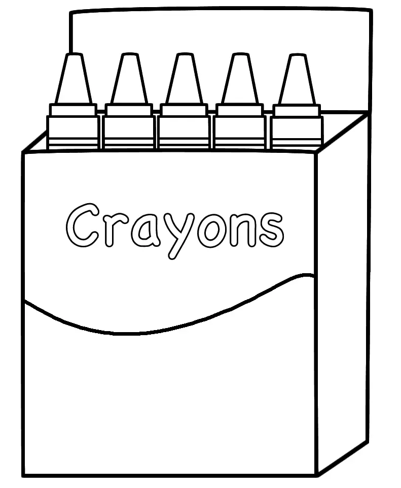 Crayon Coloring Pages 18