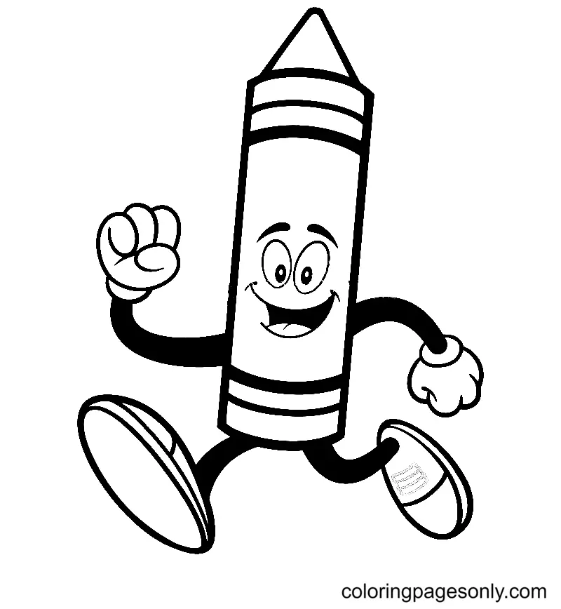 Crayon Coloring Pages 33